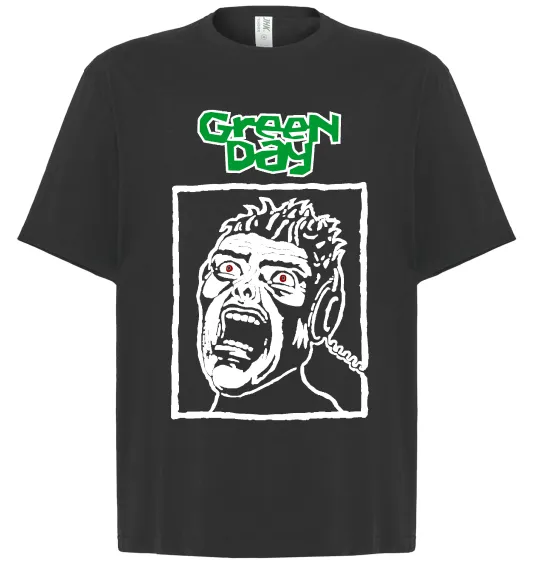 Футболка Оверсайз Green Day Scream Черный фото