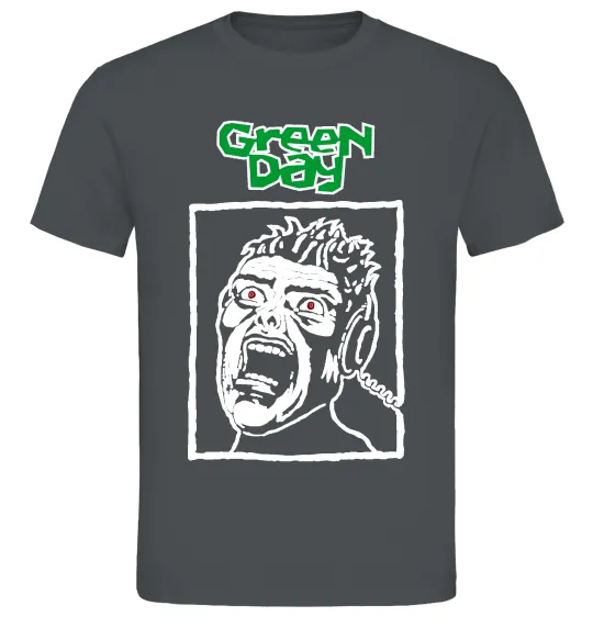 Мужская футболка Green Day Scream Графит фото