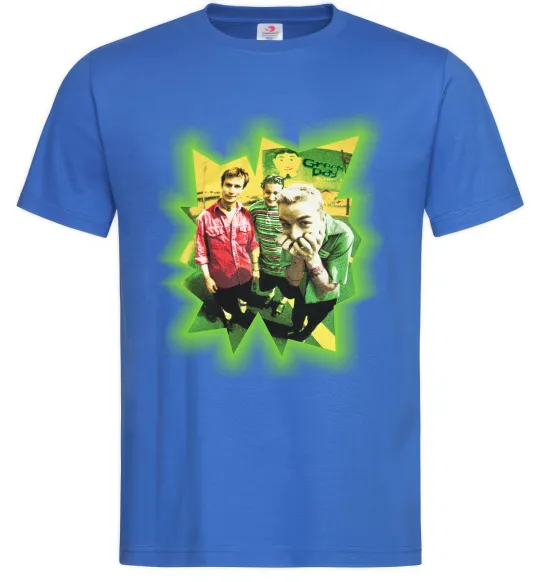 Мужская футболка Green Day фото Ярко-синий фото