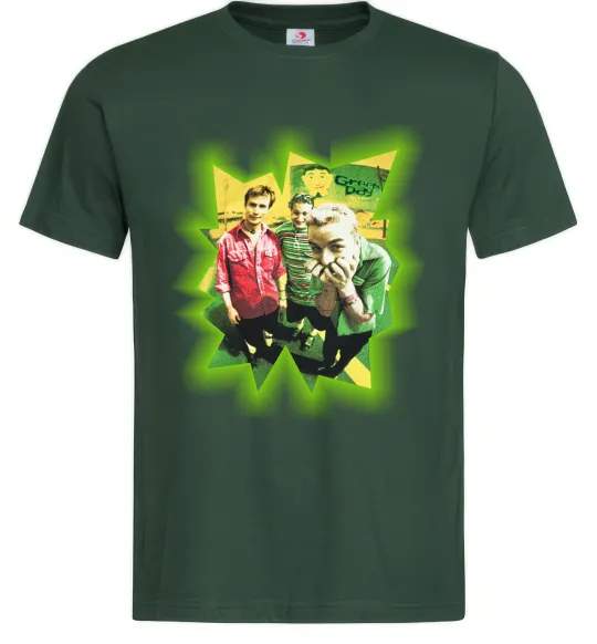 Мужская футболка Green Day фото Темно-зеленый фото