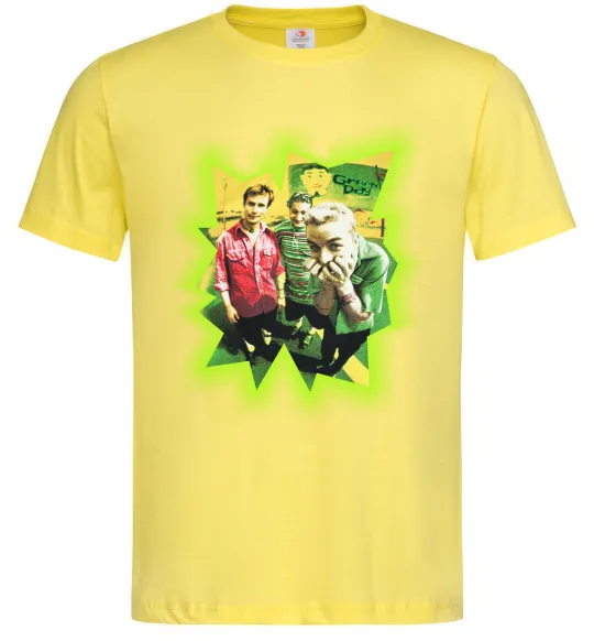 Мужская футболка Green Day фото Лимонный фото