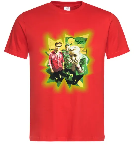 Мужская футболка Green Day фото Красный фото