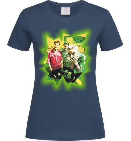 Женская футболка Green Day фото Темно-синий фото