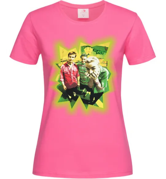 Женская футболка Green Day фото Ярко-розовый фото