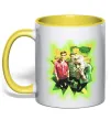 Чашка з кольоровою ручкою Green Day фото Лимонний Чашка з кольоровою ручкою Green Day фото Лимонний фото