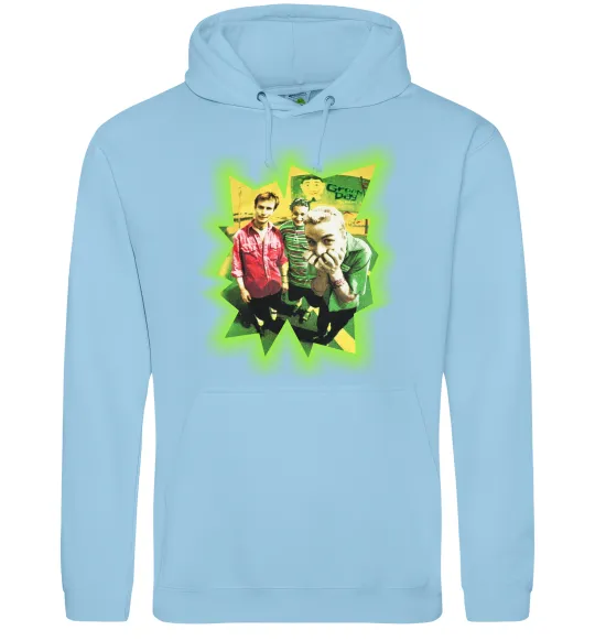 Чоловіча толстовка (худі) Green Day фото Блакитний фото