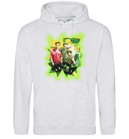 Женская толстовка (худи) Green Day фото Серый меланж фото