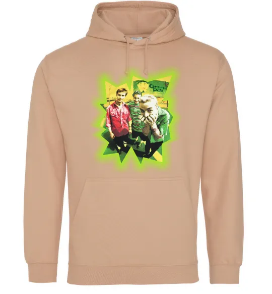 Женская толстовка (худи) Green Day фото Песочный фото