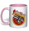 Чашка з кольоровою ручкою Judas Priest Screaming for vengeance Ніжно рожевий Чашка з кольоровою ручкою Judas Priest Screaming for vengeance Ніжно рожевий фото