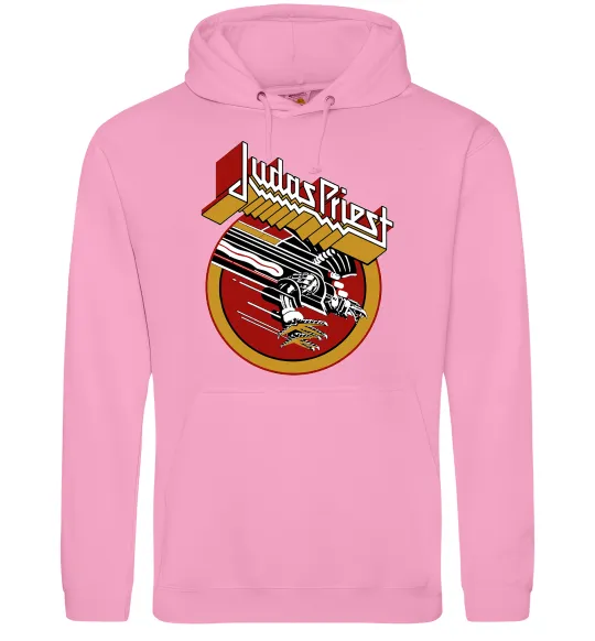 Чоловіча толстовка (худі) Judas Priest Screaming for vengeance Рожевий фото