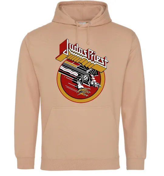 Женская толстовка (худи) Judas Priest Screaming for vengeance Песочный фото