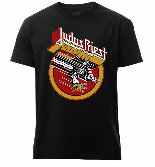 Мужская премиум футболка Judas Priest Screaming for vengeance Черный фото