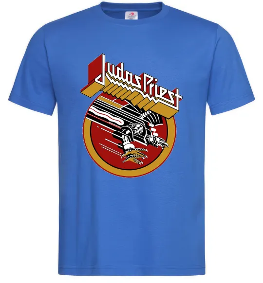 Мужская футболка Judas Priest Screaming for vengeance Ярко-синий фото
