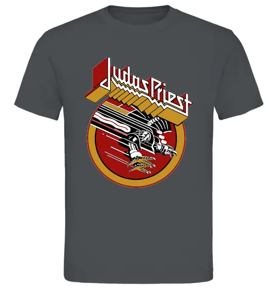 Мужская футболка Judas Priest Screaming for vengeance Графит фото