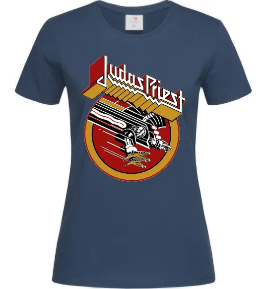 Женская футболка Judas Priest Screaming for vengeance Темно-синий фото