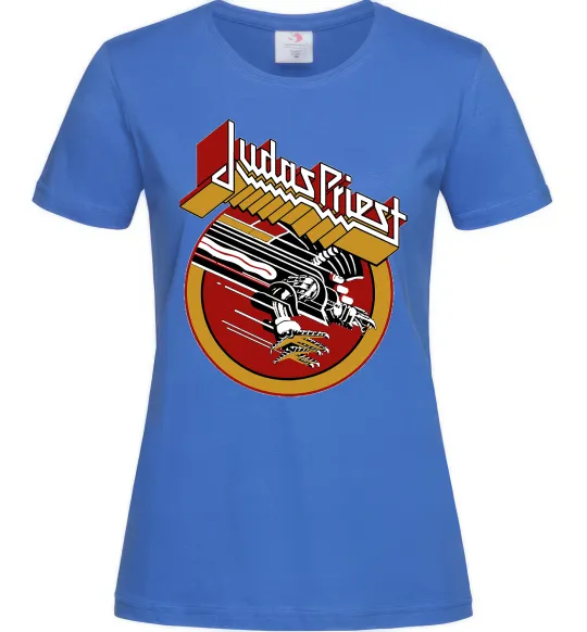 Женская футболка Judas Priest Screaming for vengeance Ярко-синий фото