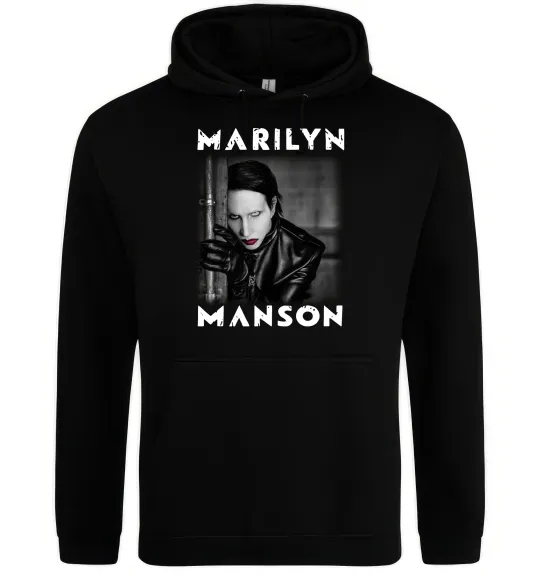 Женская толстовка (худи) Marylin Manson фото Черный фото