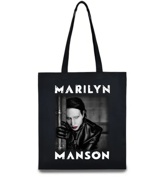 Эко-сумка Marylin Manson фото Черный фото