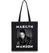 Эко-сумка Marylin Manson фото Черный фото