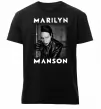 Мужская премиум футболка Marylin Manson фото Черный фото