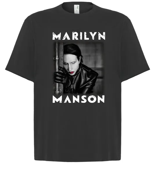 Футболка Оверсайз Marylin Manson фото Черный фото