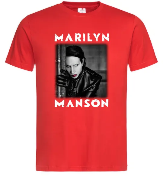 Мужская футболка Marylin Manson фото Красный фото