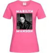 Женская футболка Marylin Manson фото Ярко-розовый фото