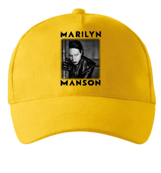 Кепка Marylin Manson фото Солнечно желтый фото