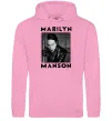 Мужская толстовка (худи) Marylin Manson фото Розовый фото