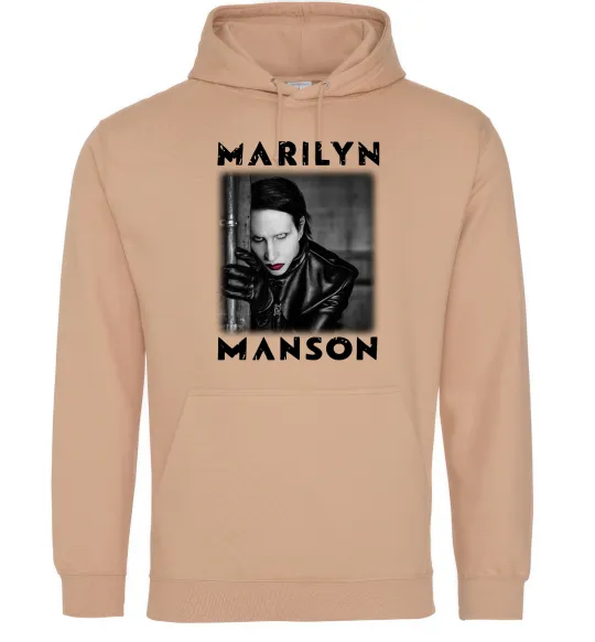Мужская толстовка (худи) Marylin Manson фото Песочный фото