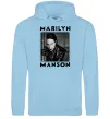 Мужская толстовка (худи) Marylin Manson фото Голубой фото