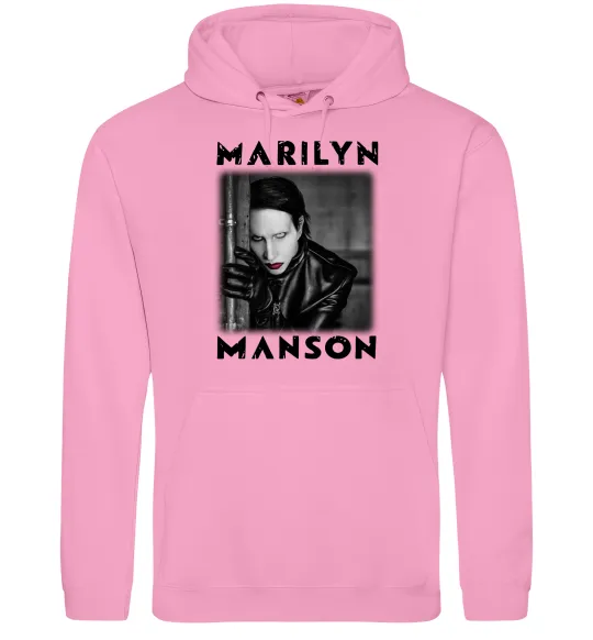 Женская толстовка (худи) Marylin Manson фото Розовый фото