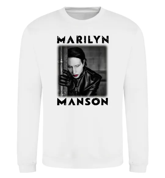 Світшот Marylin Manson фото Білий фото