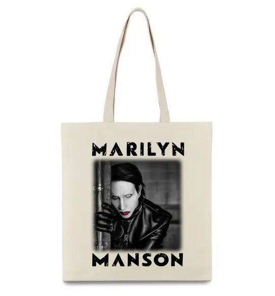 Эко-сумка Marylin Manson фото Бежевый фото