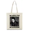 Эко-сумка Marylin Manson фото Бежевый фото