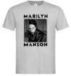 Мужская футболка Marylin Manson фото Серый фото