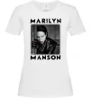 Женская футболка Marylin Manson фото Белый фото