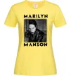 Женская футболка Marylin Manson фото Лимонный фото