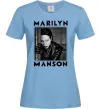 Женская футболка Marylin Manson фото Голубой фото