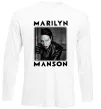 Лонгслив Marylin Manson фото Белый фото