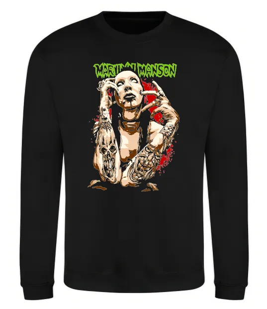 Свитшот Marilyn Manson art Черный фото