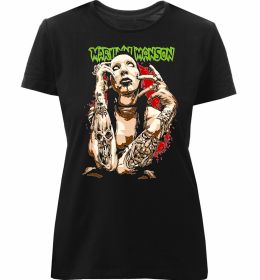 Жіноча преміум футболка Marilyn Manson art