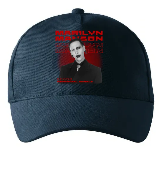 Кепка Marylin Manson Mechanical animals Темно-синій фото