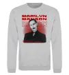 Світшот Marylin Manson Mechanical animals Сірий меланж Світшот Marylin Manson Mechanical animals Сірий меланж фото