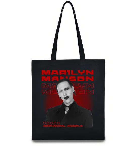 Эко-сумка Marylin Manson Mechanical animals Черный фото