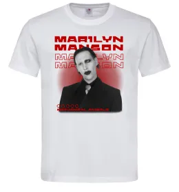 Мужская футболка Marylin Manson Mechanical animals Белый фото