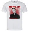 Мужская футболка Marylin Manson Mechanical animals Белый фото