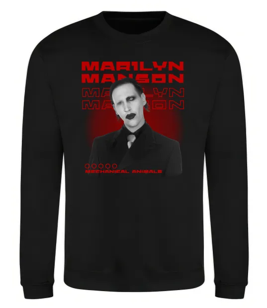 Свитшот Marylin Manson Mechanical animals Черный фото