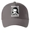 Кепка Marylin Manson photocard Сірий фото