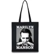 Эко-сумка Marylin Manson photocard Черный фото
